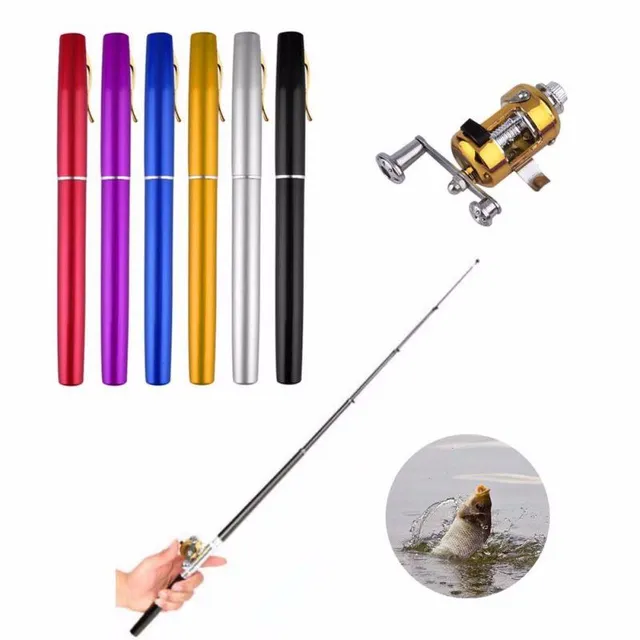Mini rybářský prut - 6 barev