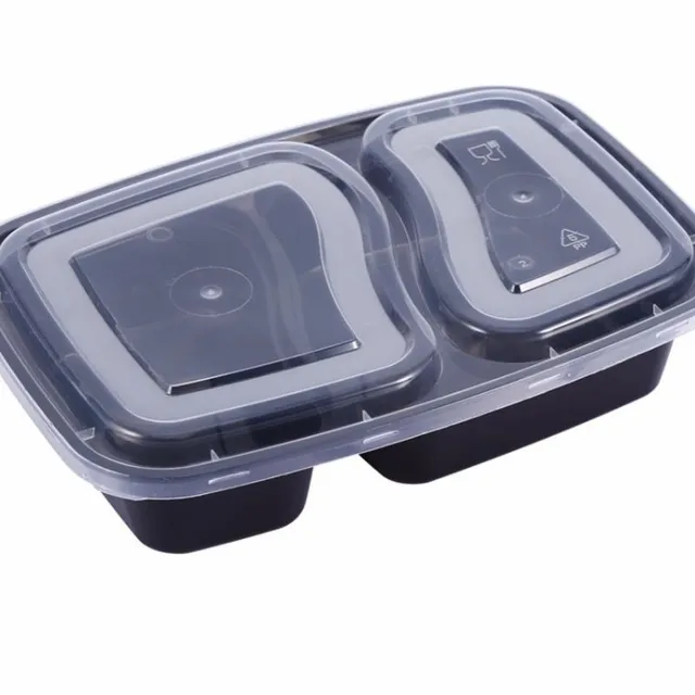 Plastic lunch box 10 pcs