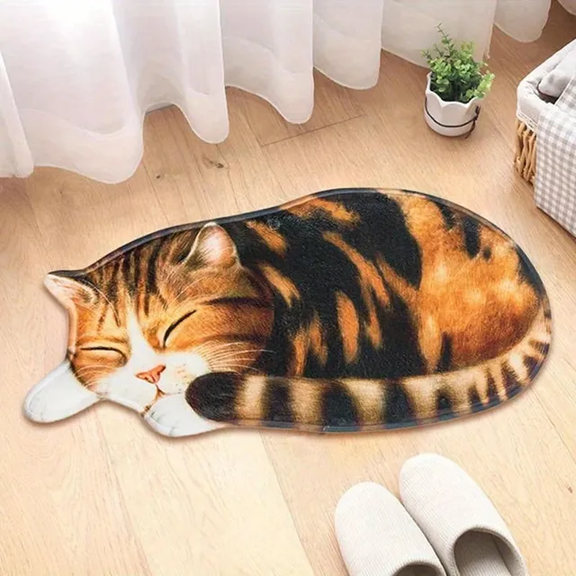 Smooth, fast-drying and anti-slip pad with cat pattern