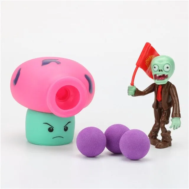 Shooting toy in the form of Plants vs Zombies characters