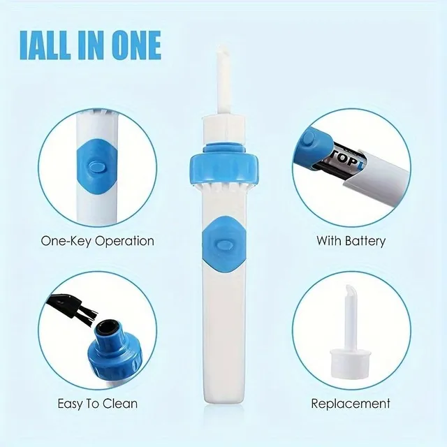 Battery ear cleaner HB, ear wax remover with soft tip