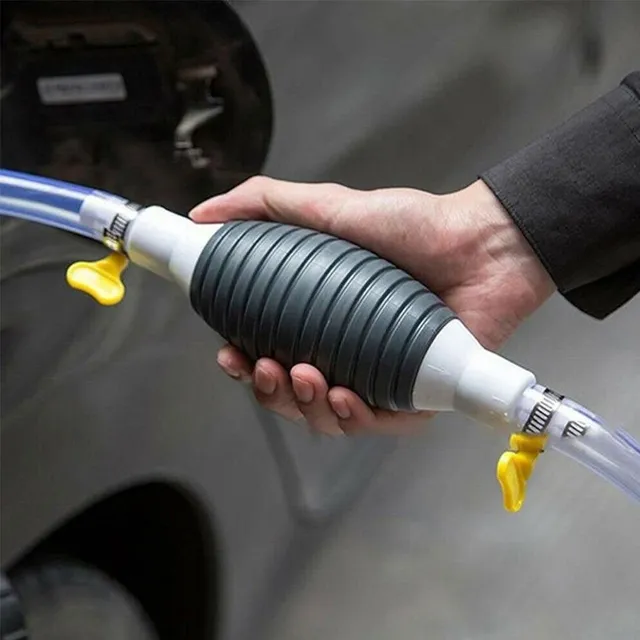 Kézi üzemanyag szivattyú nagy áramú Auto Motoros kéz Siphon Water Tank olaj gázolin Benzin Dízelfolyadék transzfer eszköz