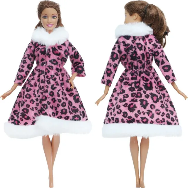 Puha kabát Barbie baba 8