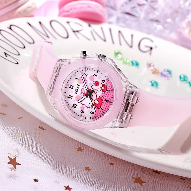 Stylowy zegarek dla dziewczynek z motywami popularnych bajek Mila