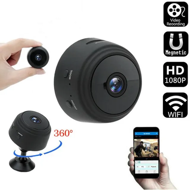 A9 WiFi kamera HD hangfelvevő vezeték nélküli Mini kamera WiFi megfigyelő hálózat kamera Smart Home Biztonságos videó megfigyelés