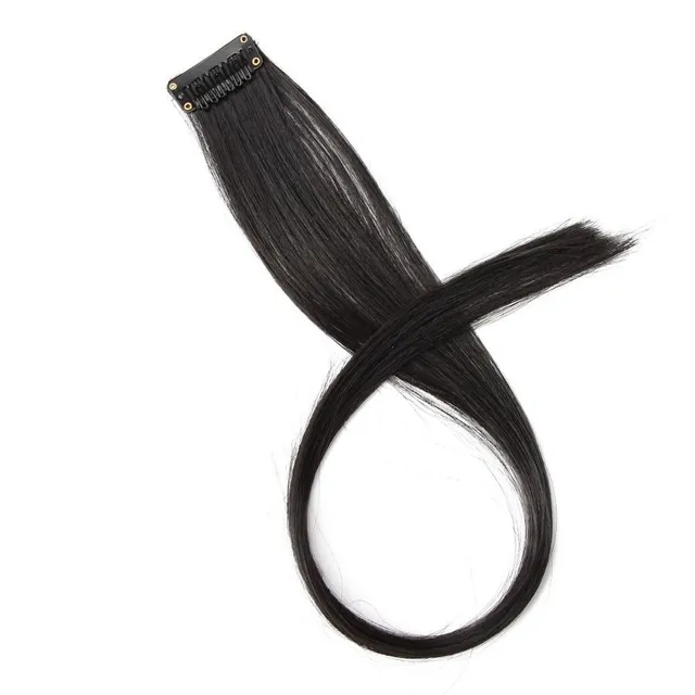 The spring of synthetic hair on the clip - different colors