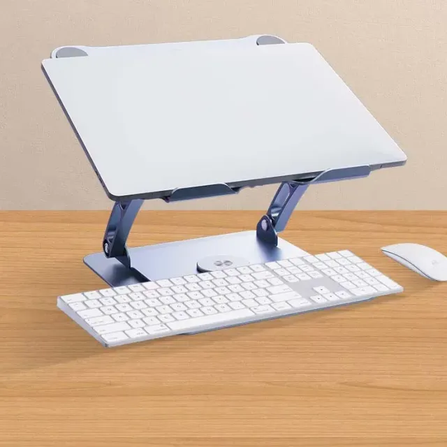 Aluminium stand for laptop with cooling