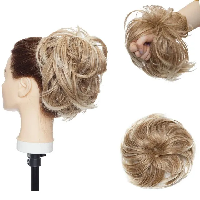 Postiche pour cheveux - chignon avec élastique