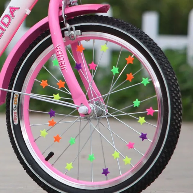 Star-shaped bike ornaments