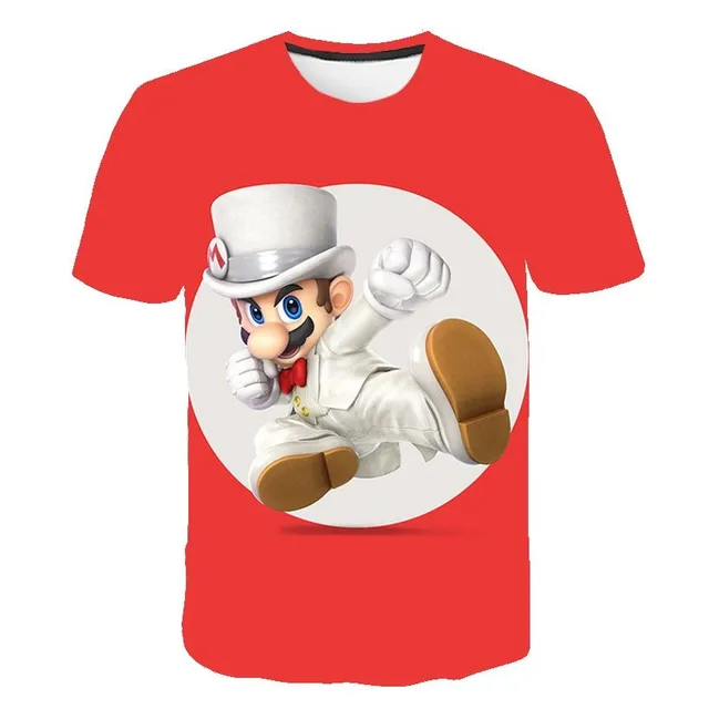 Beautiful baby T-shirt with 3D printing Mario 3125 4 roky