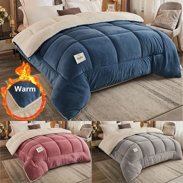 Warm, 3-layer autumn and winter hairdresser 1pc - Comfortable bed linen for bedroom and dorm