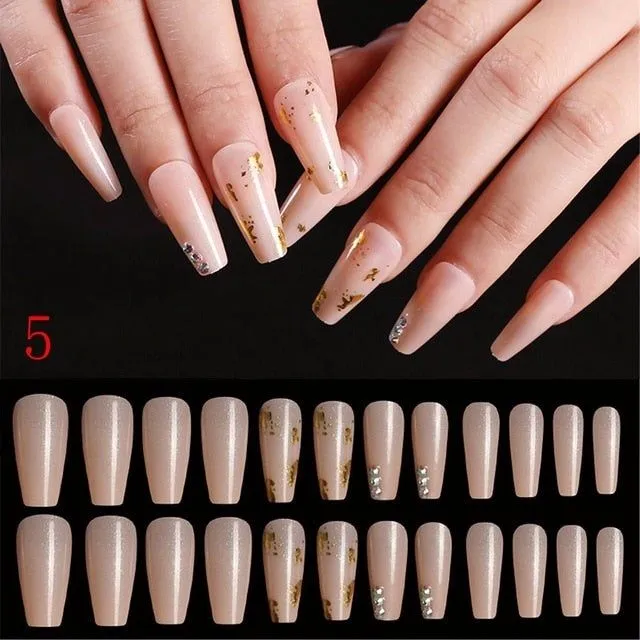 Ongles artificiels - 24 pièces - Plusieurs variantes