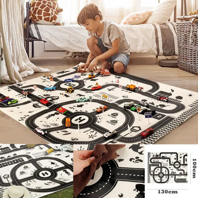 Tapis de jeu pour enfants - route