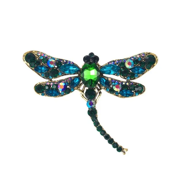 Beautiful ladies brooch decorated with dragonfly