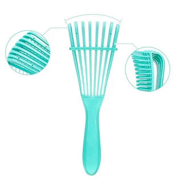 Hairbrush with hair massage head for curly hair