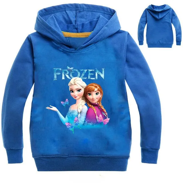 Lányok pulóver Frozen motívumokkal