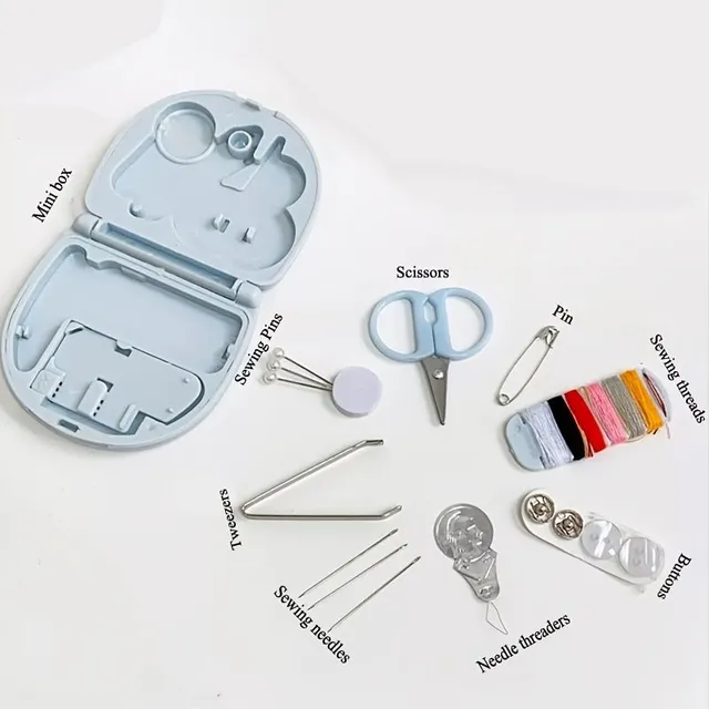 Miniature sewing kit in your pocket: All for quick repairs on the move