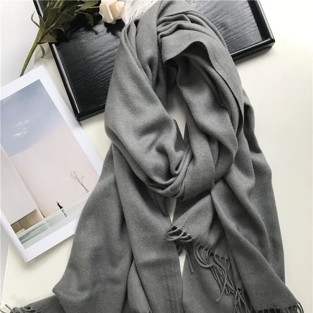 Stylish unisex cashmere scarf - 22 colours