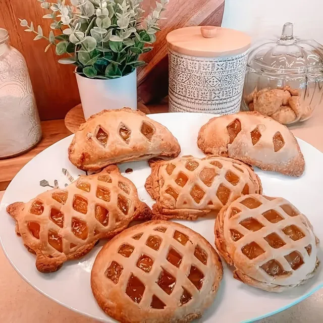 Súbor 3 klasických foriem v jesenných cookies