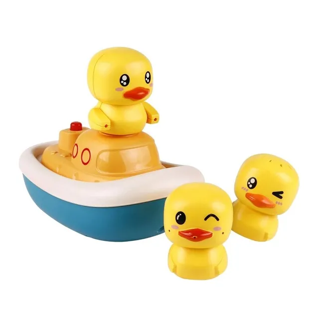 Baby bathroom toy - electric duck splashing water, floating shower toy, bathing game, bathtub shower, small duck, toy for children, gift