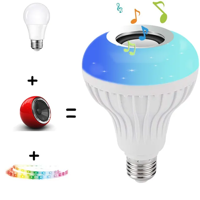 RGB LED vezeték nélküli izzó bluetooth hangszóróval