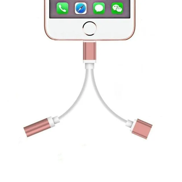 Redukcia pre Apple iPhone lightning na 3,5mm jack / Lightning