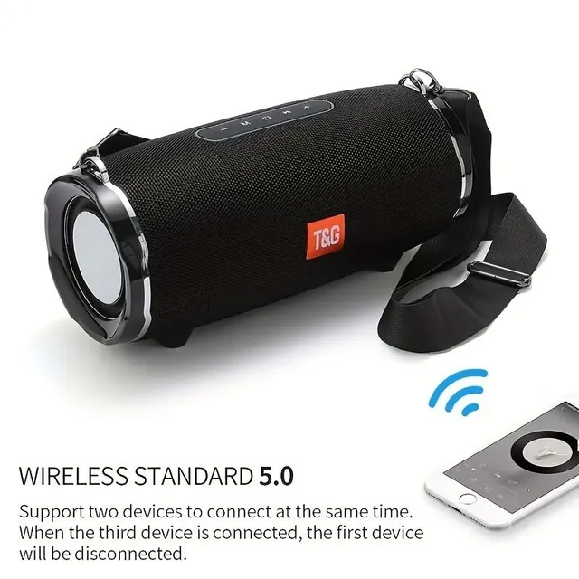 Difuzor portabil wireless de 30W cu bass puternic și subwoofer - MP3 player, radio FM, baterie de 4400mAh