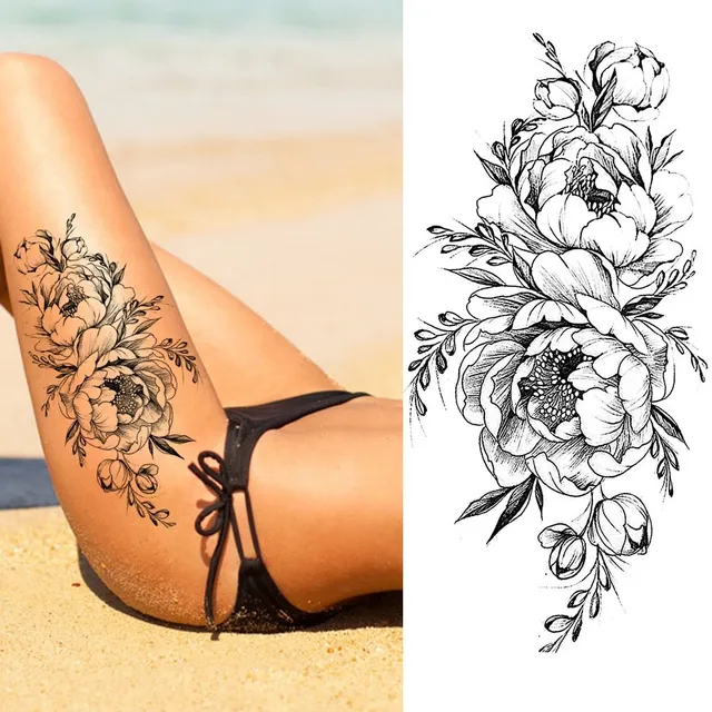 Beautiful color temporary tattoo DMZ005