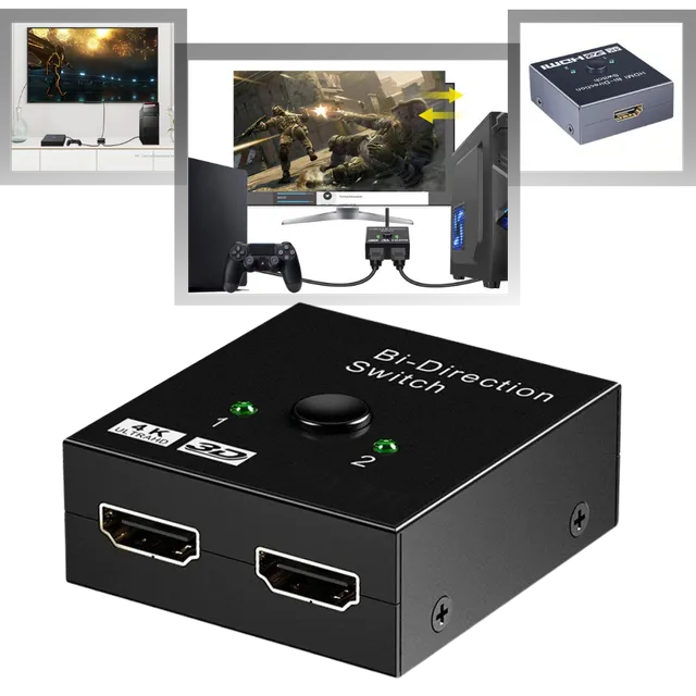 Kétirányú HDMI 4K Hub