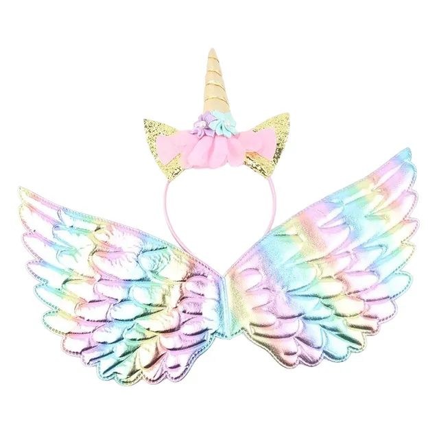 Children's wings of unicorn with headband