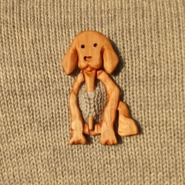 Stylish wooden brooch suitable for sweaters - several different versions of Kelechi