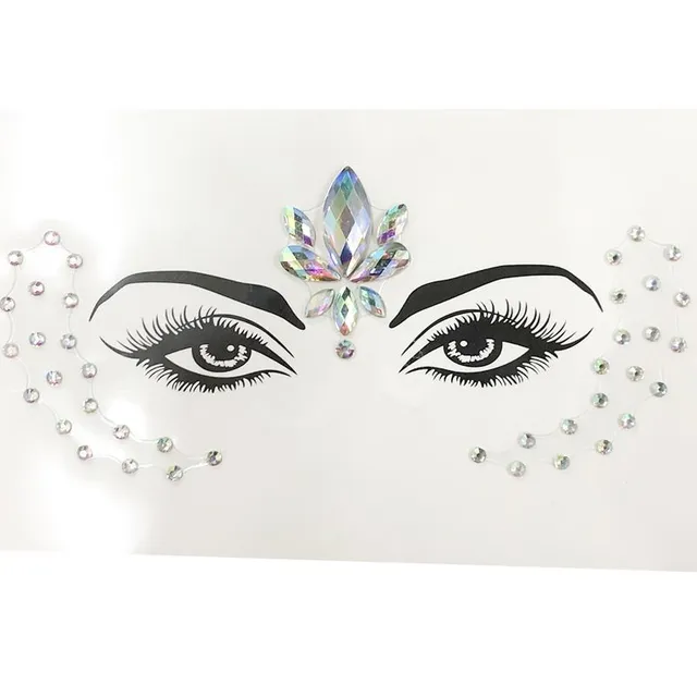 Sexy self-adhesive face rhinestones