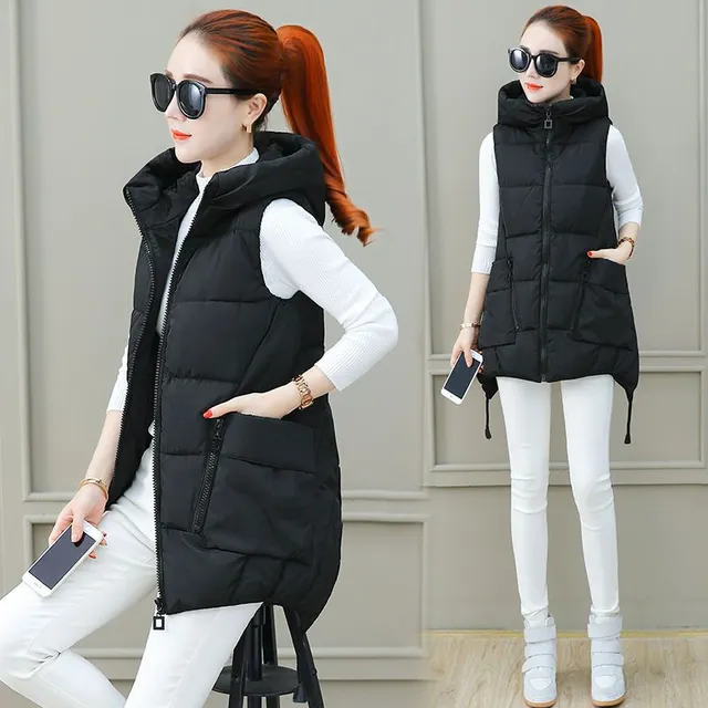 Women's modern quilted vest Claire