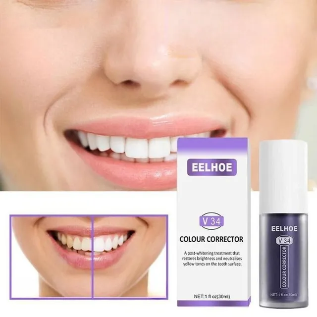 Herbal serum for teeth whitening and stain removal from plaque