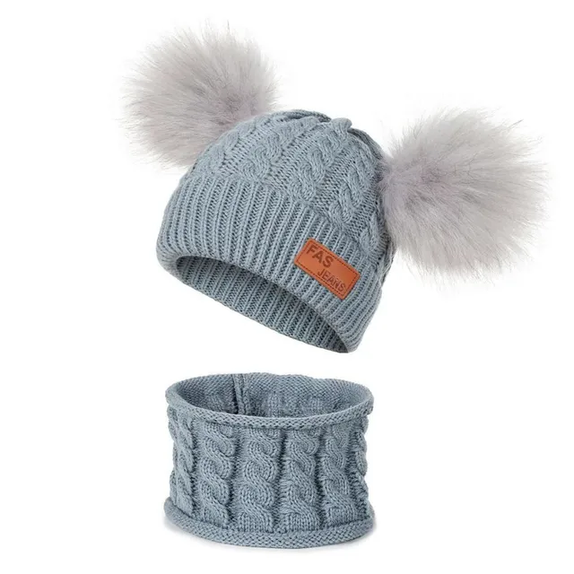 Children's winter hat and neck warmer set