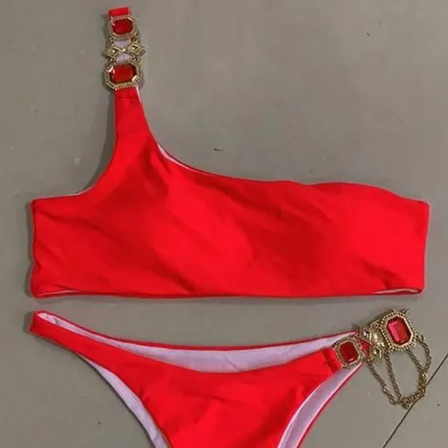 Bikini with rhinestones