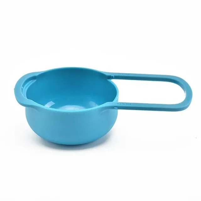 Set of plastic measuring cups 6 pcs