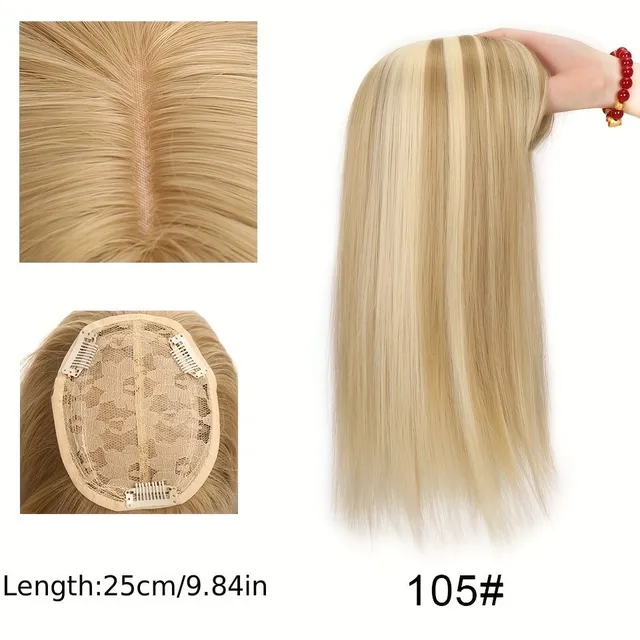 Half wig made of artificial hair for women with thinning hair - Hair Topper