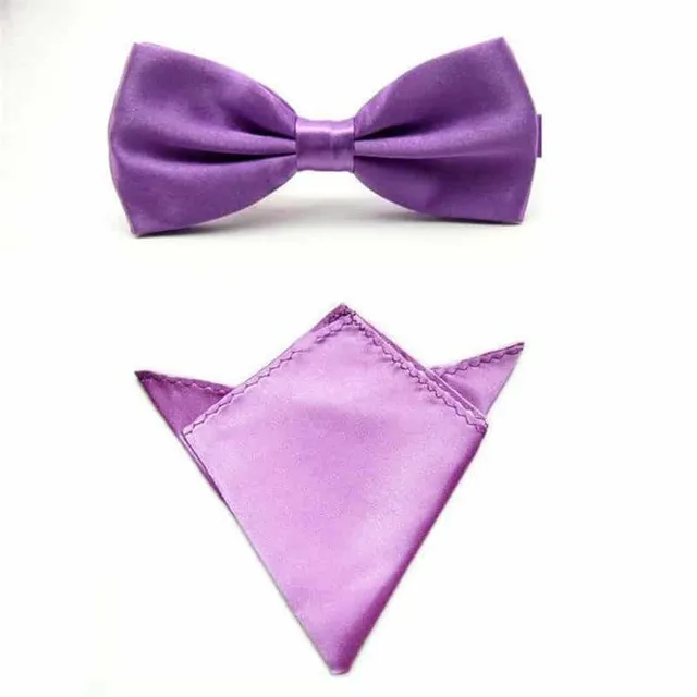 Men's luxury set | Bow tie, Handkerchief lavender