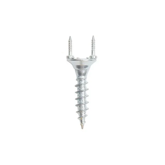50pcs seamless nails Double head screw Solid wooden base plate Seamless nails Foot line Special nails Invisible safety screws