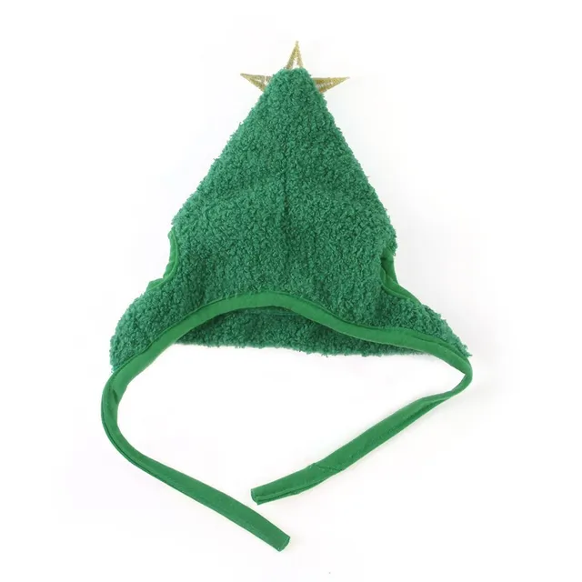 Hats for pets in the form of a Christmas tree