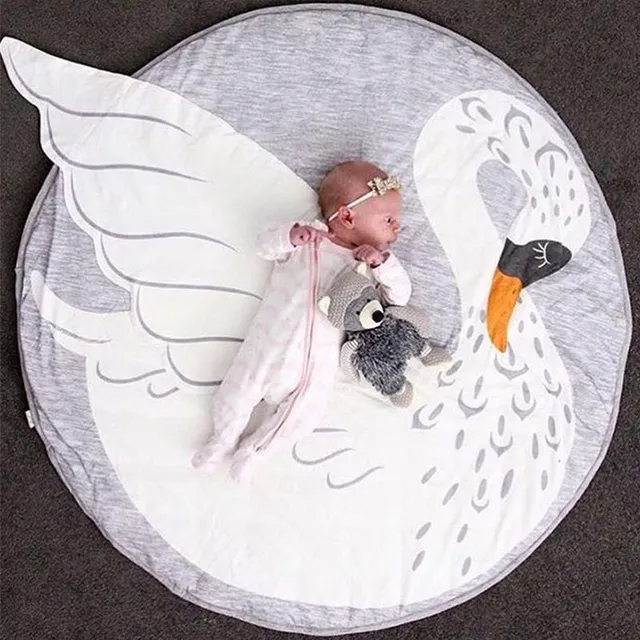 Dokonalá dojčenská mäkká bavlnená podložka so zvieratkami