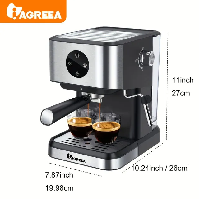 Semi-separate coffee maker with steam for espresso