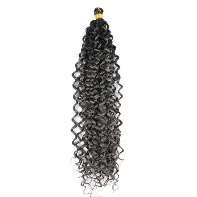 Colored curly strands for hair extensions