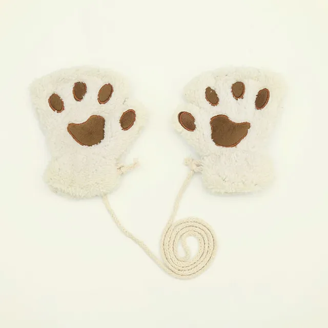 Children's paw-shaped gloves - 2 colours