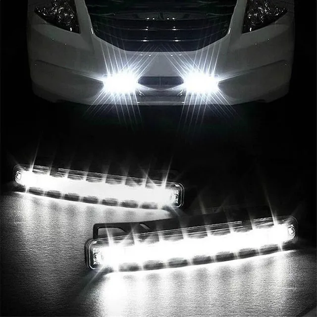 Lumină DRL pentru iluminare diurnă cu 8 LED-uri