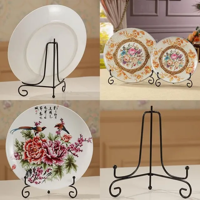 Iron stand for plates and plates