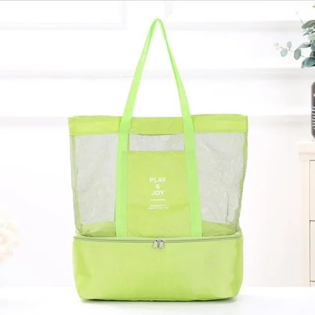 Beach bag with thermal compartment