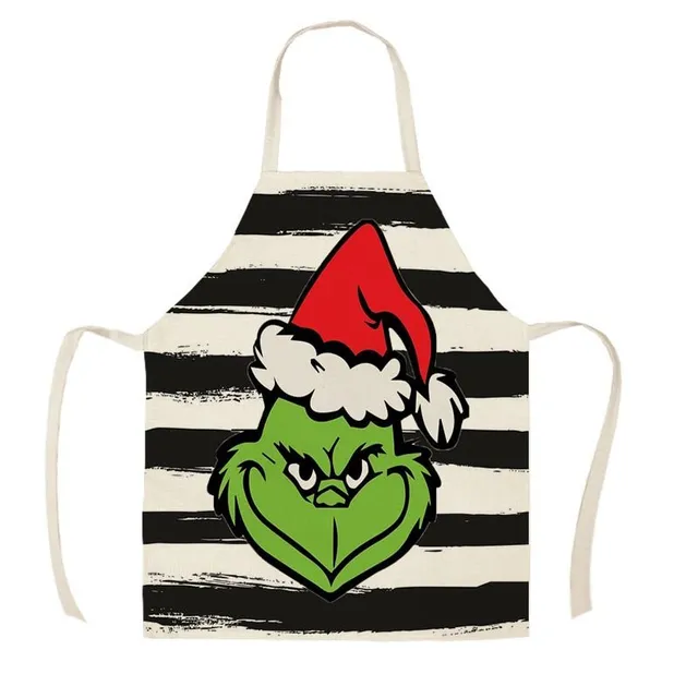 Fășă de bucătărie de Crăciun unisex cu imprimeu Grinch