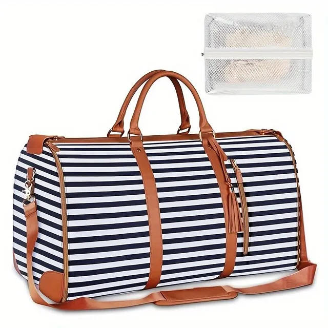 Men's travel bag for a retro-style suitcase with a large capacity